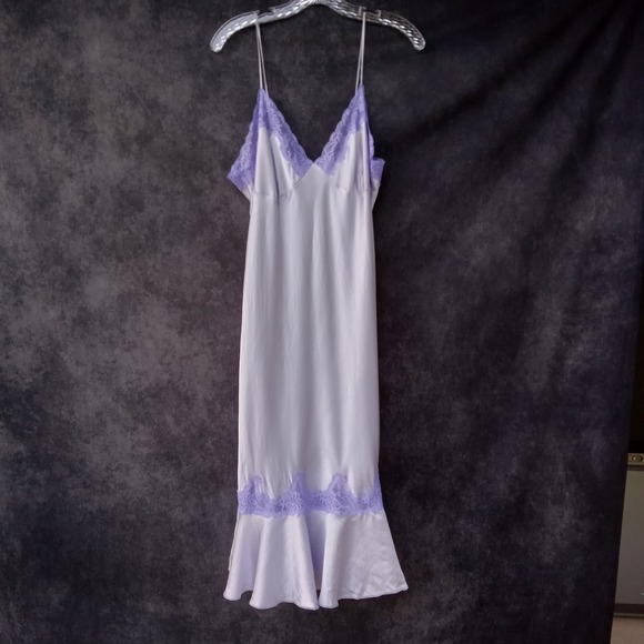 Victoria's Secret Other - Victoria's‎ Secret Vintage Rare Y2K Silk Chemise Coquette Milkmaid Slip Dress  L